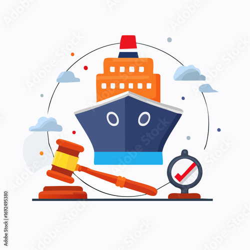 Maritime Law Illustration