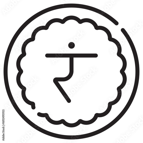 Manipura Clean Vector Icon – Flat Symbol Design for Web and Mobile Apps