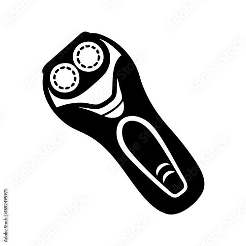 Vector art of electric shaver modern grooming tool, personal care appliance, and electric razor for shaving