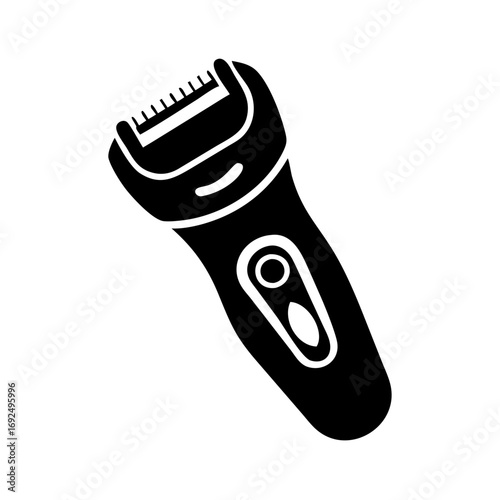 Illustration of a compact electric shaver, an essential for grooming and hair removal with precision