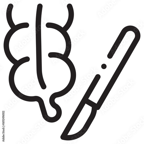 Appendectomy Clean Vector Icon – Flat Symbol Design for Web and Mobile Apps