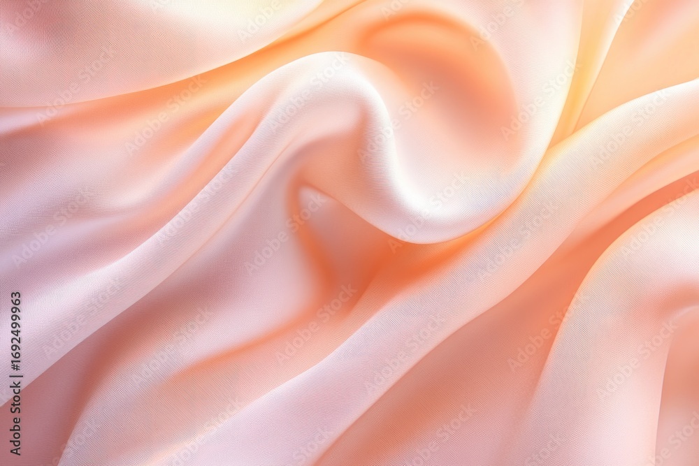 Fototapeta premium Elegant abstract orange wave pattern with sparkling light effects