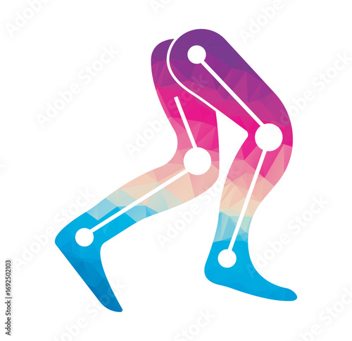 Prosthetic Leg Logo Template Design