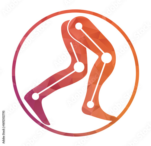 Prosthetic Leg Logo Template Design