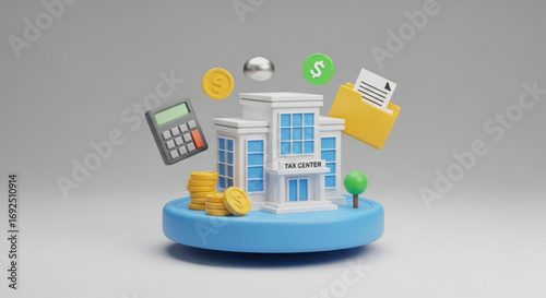 Tax preparation services and tax center for income tax return and financial planning assistance location