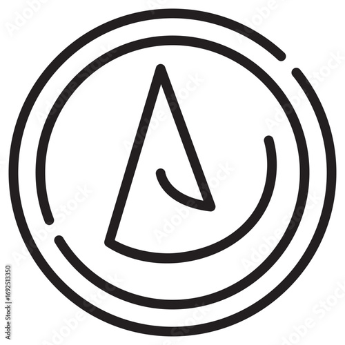 Asceticism Clean Vector Icon – Flat Symbol Design for Web and Mobile Apps