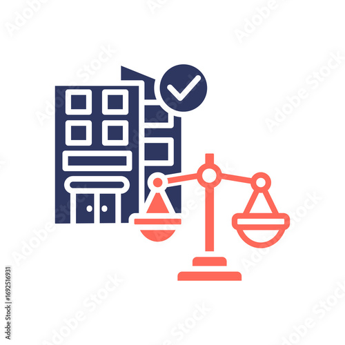 Corporate Ethics glyph color icon