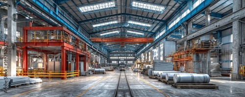 Modern Steel Production Facility Using Hydrogen for Green Energy
