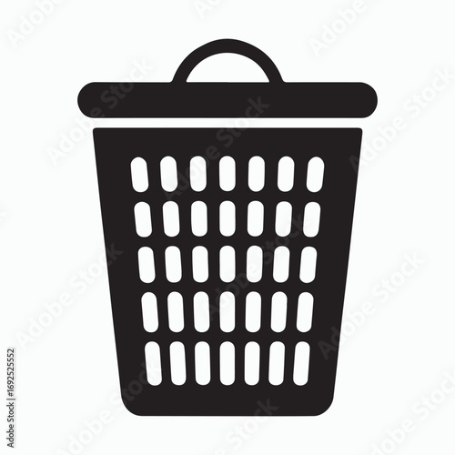 Laundry Hamper Storage Solid Icon