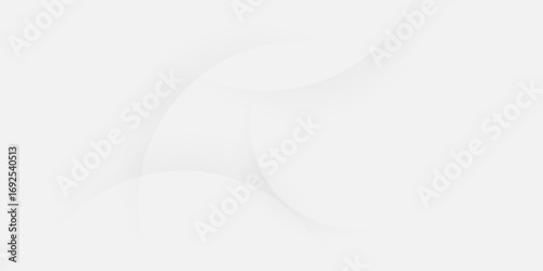 Abstract  white and gray color, modern design stripes background with geometric round shape. Vector illustration.