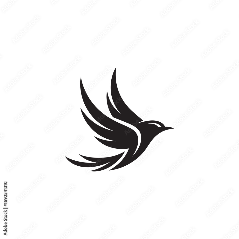 Obraz premium Bird Logo Design – Modern, Elegant, and Creative Animal Branding Vector