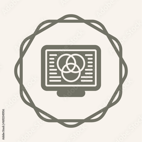 Color Correction symbol trendy artwork useful vector Illustration circle design magnificent colorful background