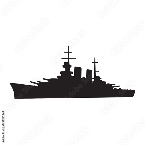 a battleship silhouette