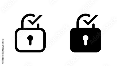 Protection and Secure icon. Security Lock