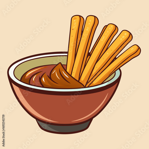 french fries and ketchup