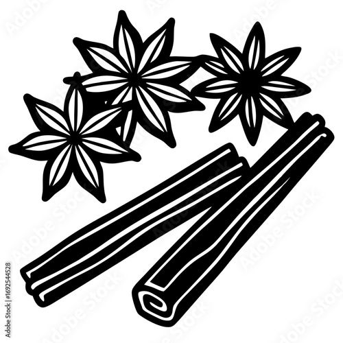 cinnamon sticks and spices