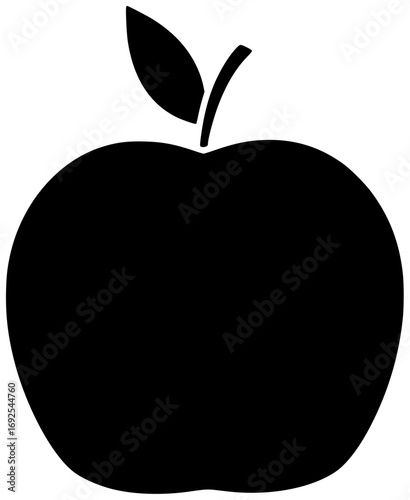 fresh illustration juicy silhouette fruit logo apple icon food outline sweet organic natural healthy nature diet freshness delicious ripe shape with vector graphic background