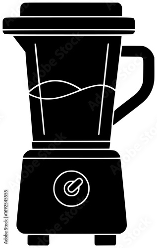 blender illustration kitchen silhouette mixer logo home icon equipment outline cooking electric appliance machine food household diet device smoothie shape adults vector graphic background