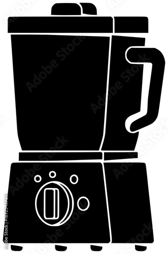 blender illustration kitchen silhouette mixer logo home icon equipment outline cooking electric appliance machine food household diet device smoothie shape adults vector graphic background