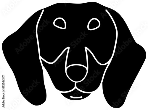 pet illustration dog silhouette chubby logo animal icon cute outline breed canine happy funny fat doggy adorable portrait puppy shape women vector graphic background