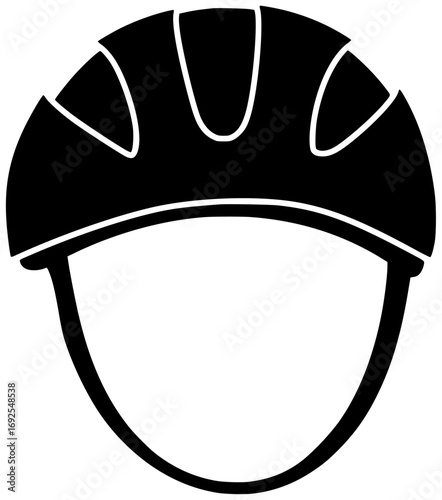 protection illustration helmet silhouette construction logo safety icon engineer outline builder industry work worker equipment industrial protective engineering business shape women vector graphic ba