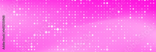 Shining pink purple disco party pattern background. Iridescent sequin mosaic texture. Abstract sparkling halftone wallpaper. Pop up comic glowing glitter backdrop. Retro vector design template