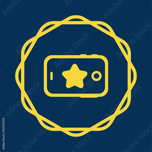 Tablet symbol trendy artwork useful vector Illustration circle design ravishing colorful background