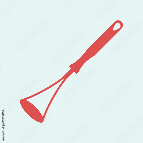 Cooking spatula symbol artwork trendy useful vector Illustration design lovely colorful background