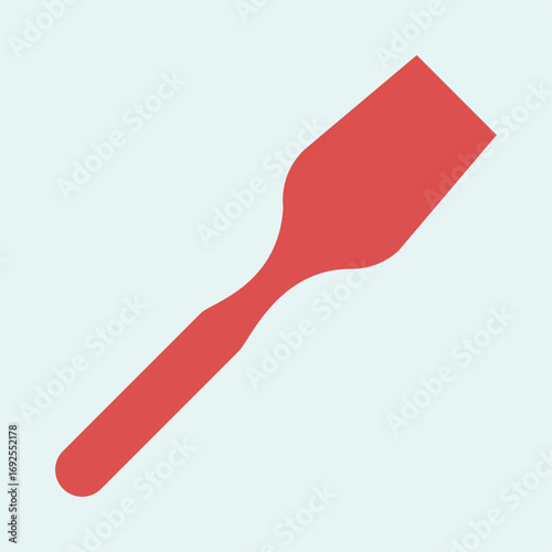 Kitchen spatula symbol artwork trendy useful vector Illustration design lovely colorful background