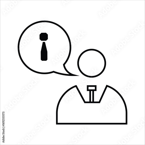 guidance icons. simple line vector illustration