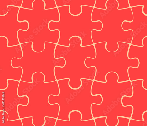 red puzzle background