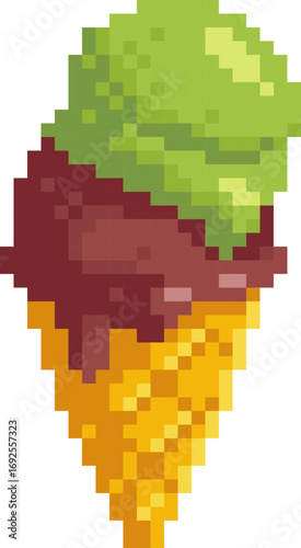 Cone Pixel Ice Cream