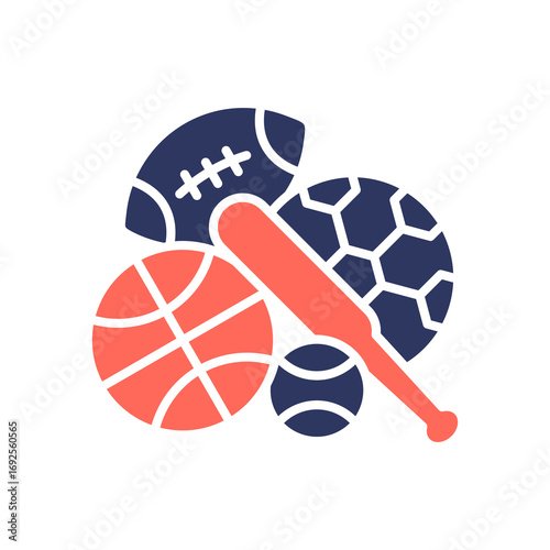 Sports glyph color icon