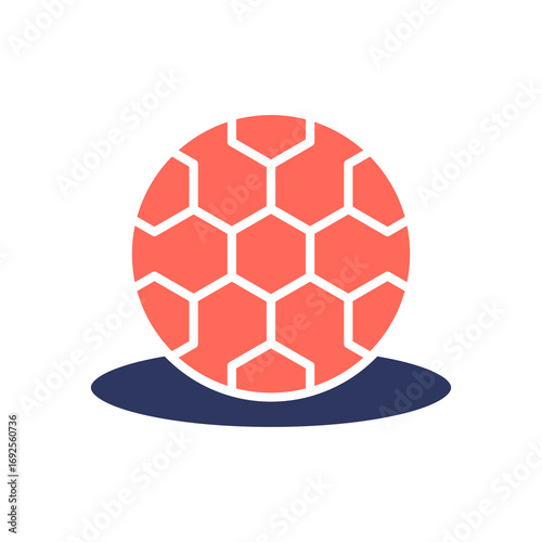 Soccer Ball glyph color icon