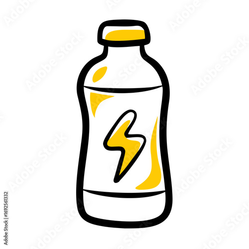 Electrolyte Drink hand drawing icon for web and graphic design