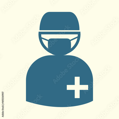 Medical mask symbol artwork trendy useful vector Illustration design cute colorful background