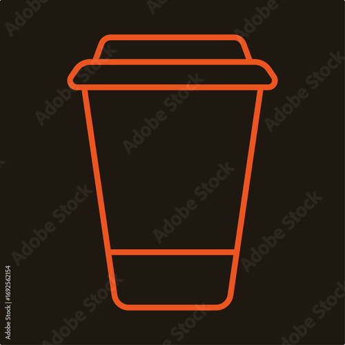 Coffee cup symbol artwork trendy useful vector Illustration design handsome colorful background