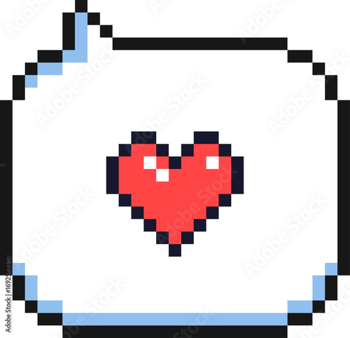 Pixel Bubble Heart