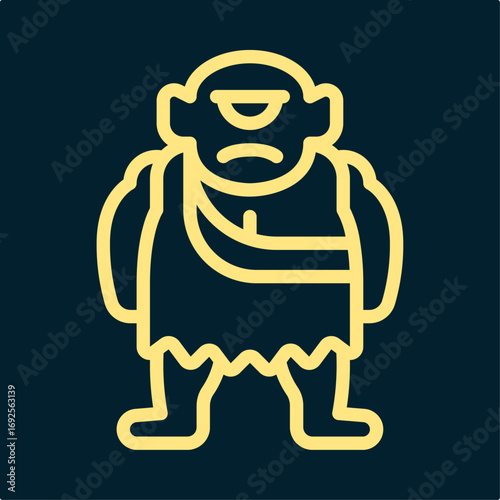 Cartoon character symbol artwork trendy useful vector Illustration design pretty colorful background