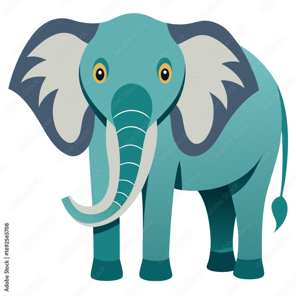 Obraz premium funny elephant cartoon