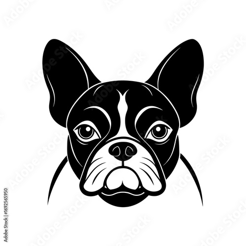 french bulldog pouting lips  