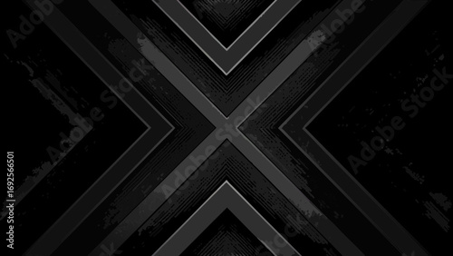 Dark abstract geometric background with textured gradients and sharp lines