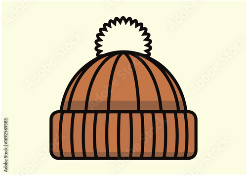 Warm winter hat Icon, Warm winter hat vector