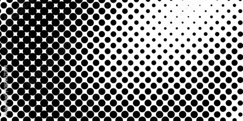 Grunge halftone gradient background. Faded grit noise texture. White and black sand wallpaper. Retro pixelated backdrop. Anime or manga style comic overlay. Vector graphic design texture
