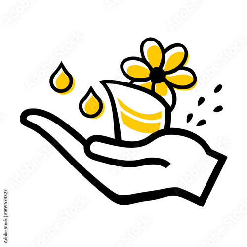 Skin Freshness hand drawing icon for web and graphic design