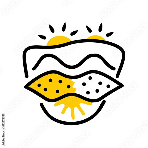 Skin Pigmentation Care hand drawing icon for web and graphic design