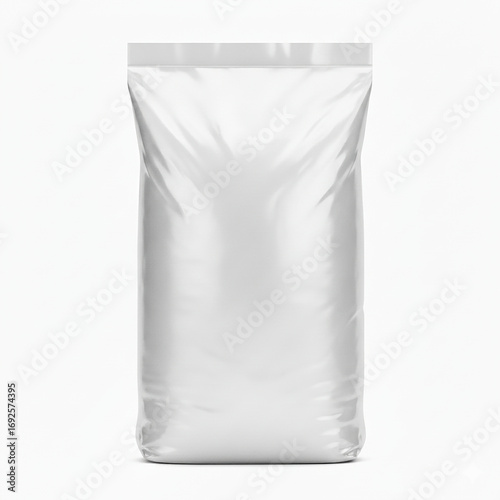 white plastic bag isolated, Plastic Bag Mockup, 25 kg Bag Mockup, Sand bag or white plastic canvas sack for rice or agriculture product, Bag Mockup