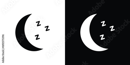 Zzz icon logo. simple graphic symbols