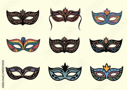 Masquerade mask Icon, Masquerade mask vector