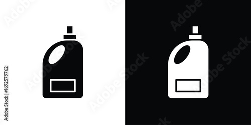 liquid detergent icon logo. simple graphic symbols